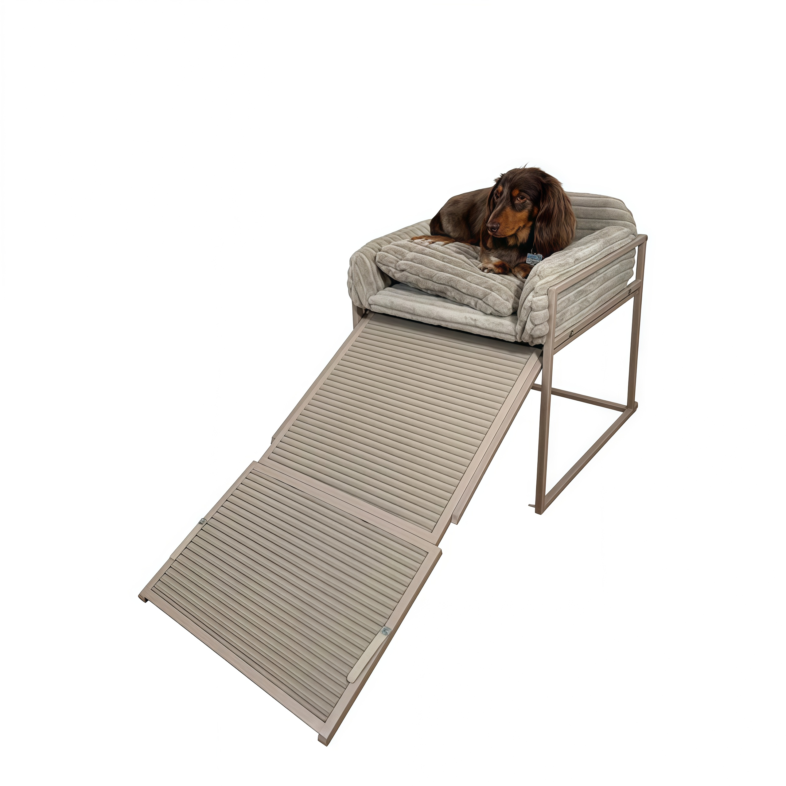 Pet Office Chair with Built-In Ramp – Joint-Friendly Elevated Comfort