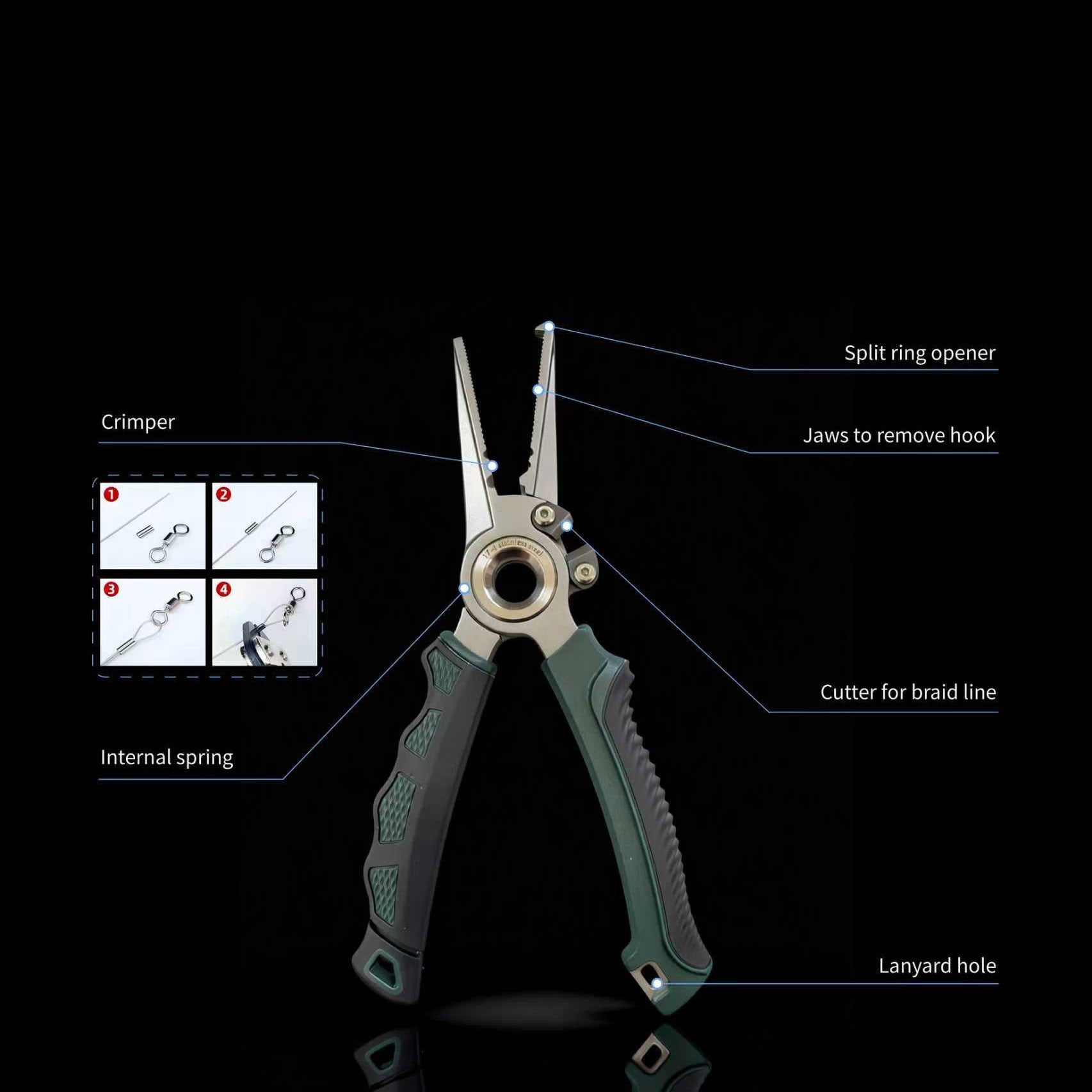 Multi-Function Fishing Pliers – The Ultimate Tool for Split Rings & Hook Removals