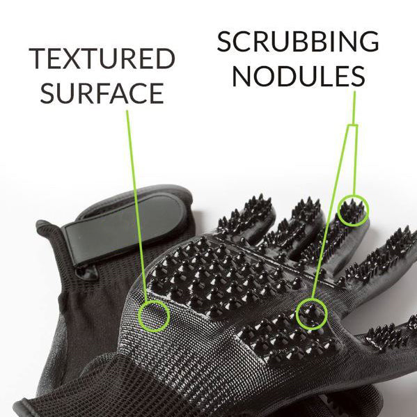 Soft Grooming Bath Glove – Stress-Free Shedding & Massage Tool for All Animals