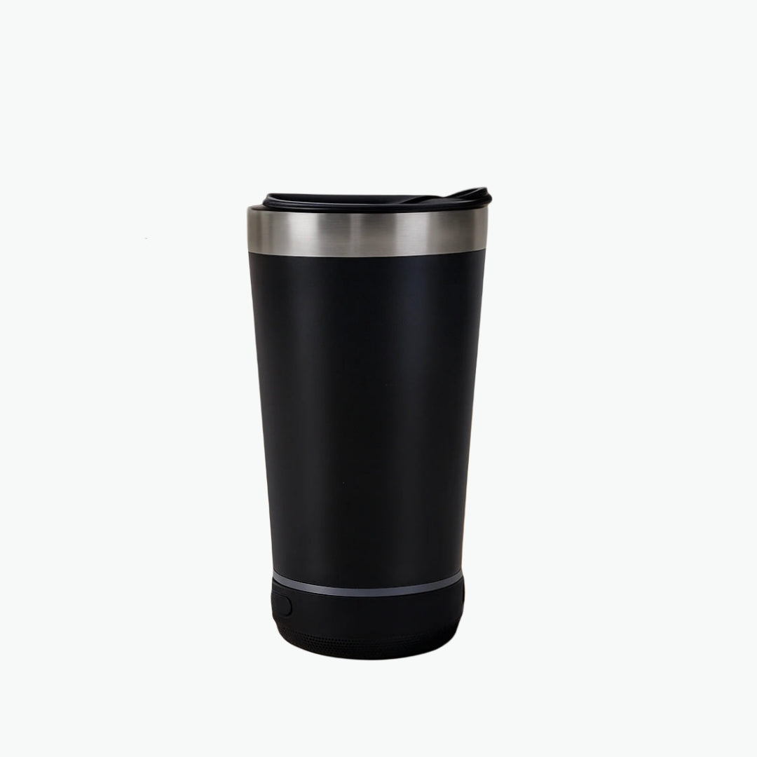 16oz Insulated Tumbler & Bluetooth Speaker for Music on the Move