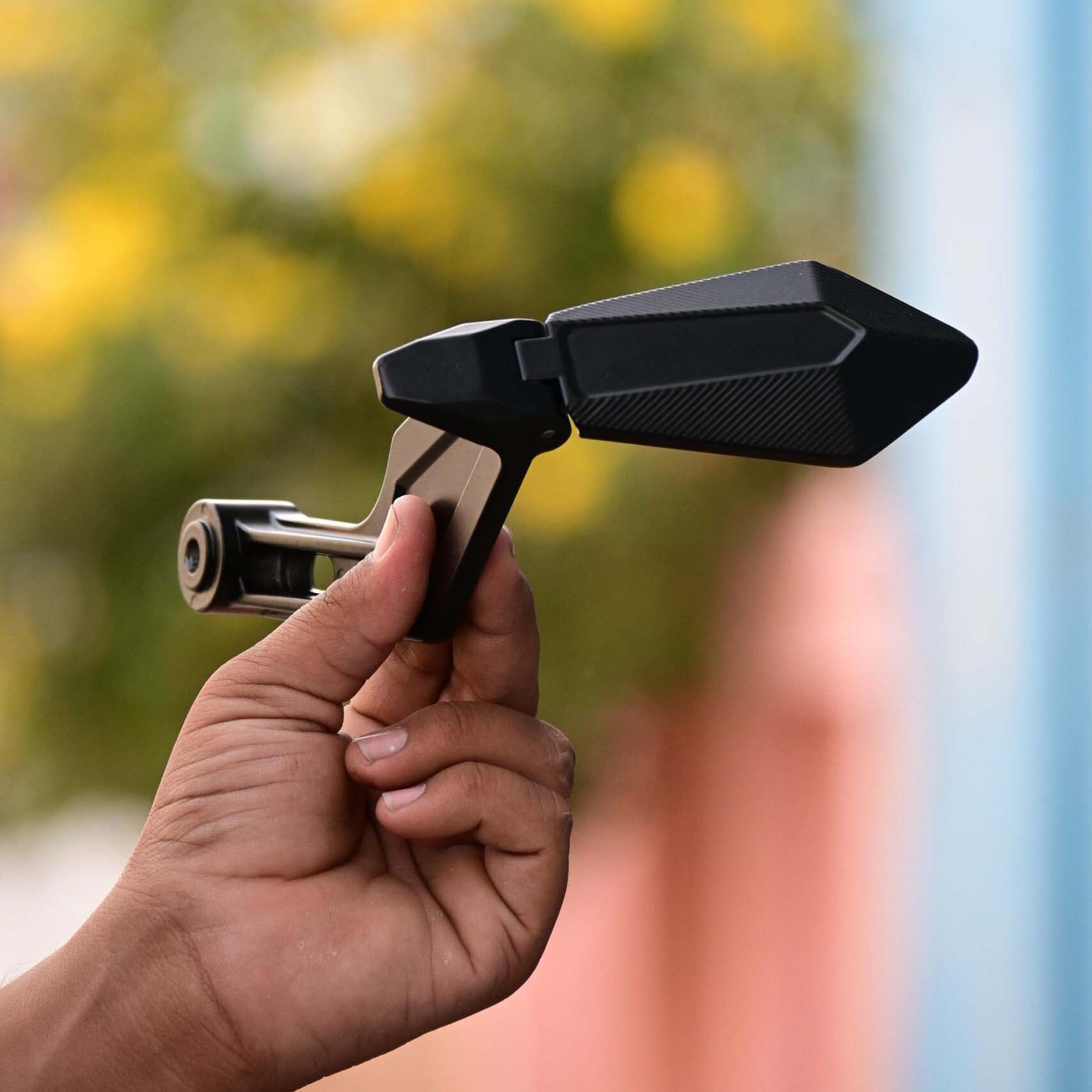 All-Bike Handlebar Lever Guard with Mirror – Safe Riding Made Easy