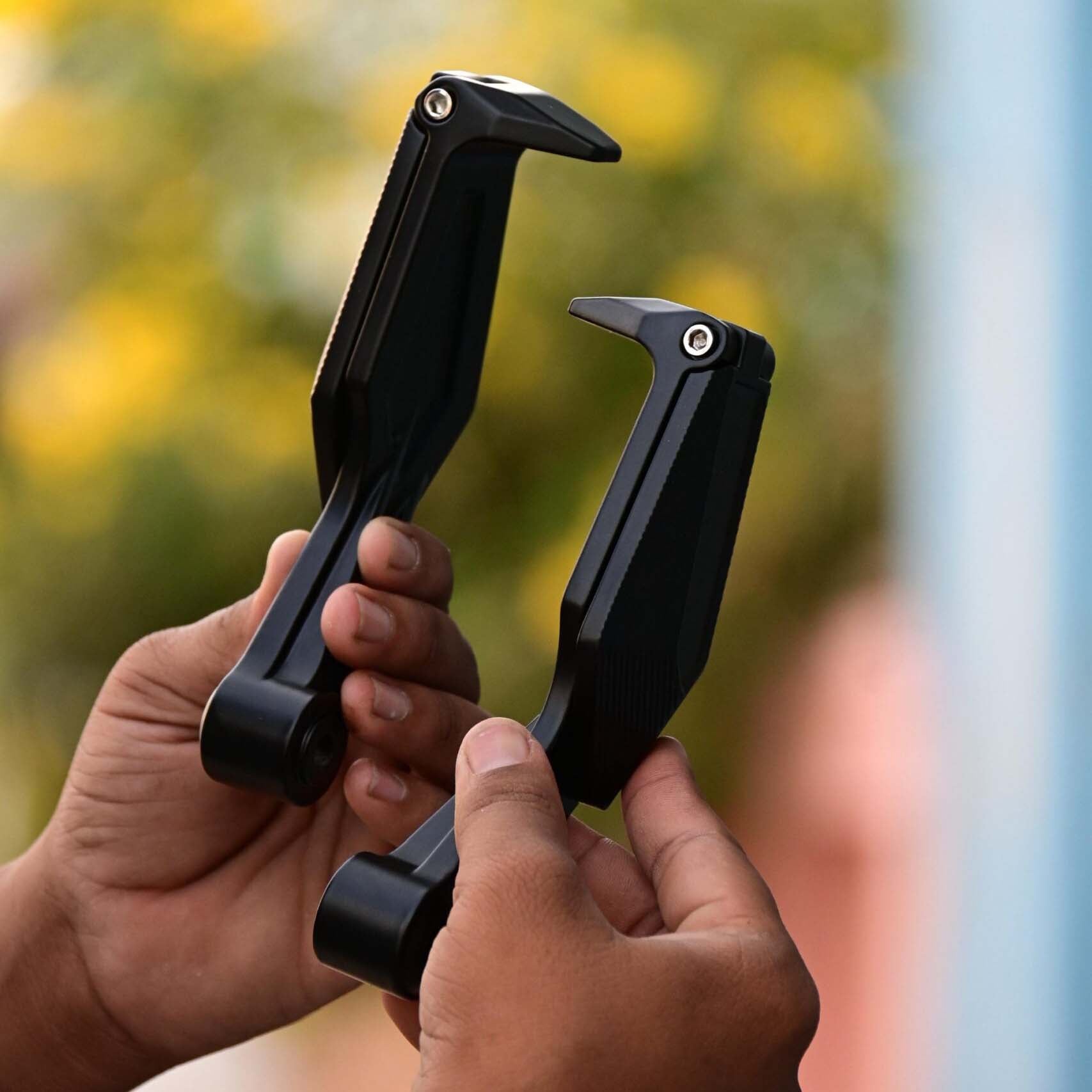 All-Bike Handlebar Lever Guard with Mirror – Safe Riding Made Easy