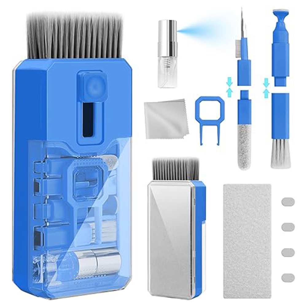 Multifunctional computer screen cleaning brush tool