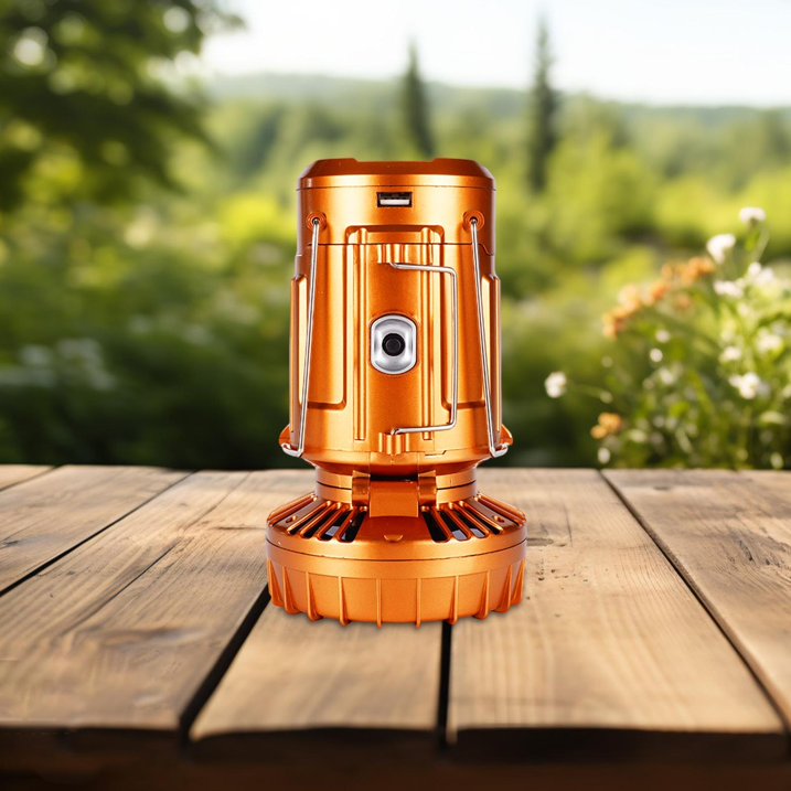 Camping Lantern with Fan – Foldable Portable Flashlight, Electric Fan, Ideal for Picnic