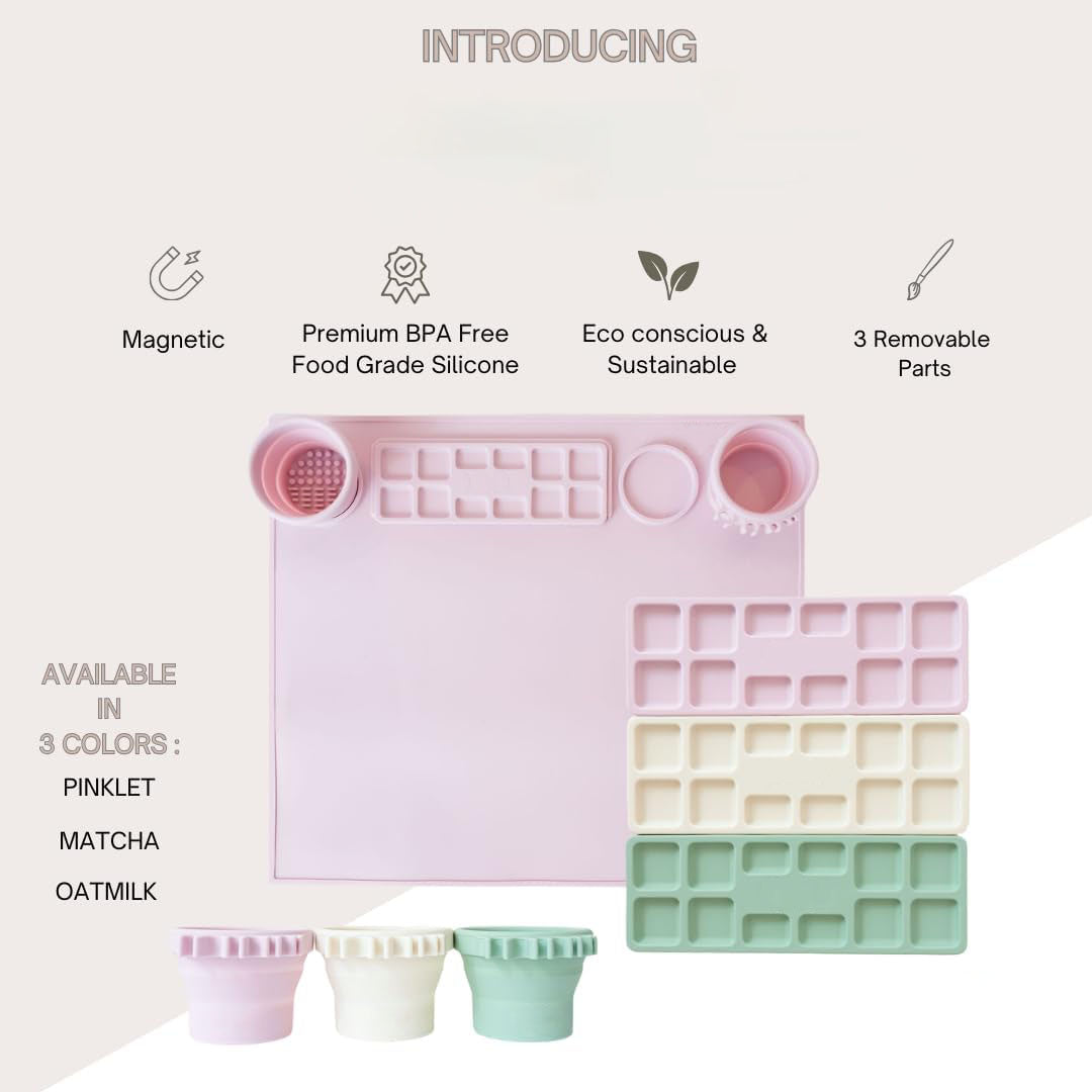 Children's Silicone Craft Mat for Painting, Clay, Slime, and DIY Projects