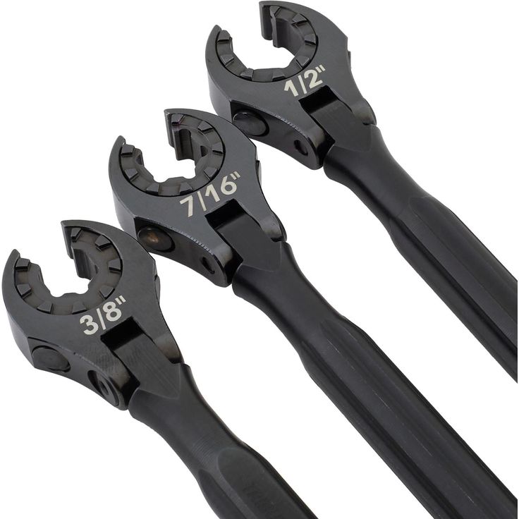360° Rotating Ratchet Flare Nut Wrench – Fast Access for Tight Spaces