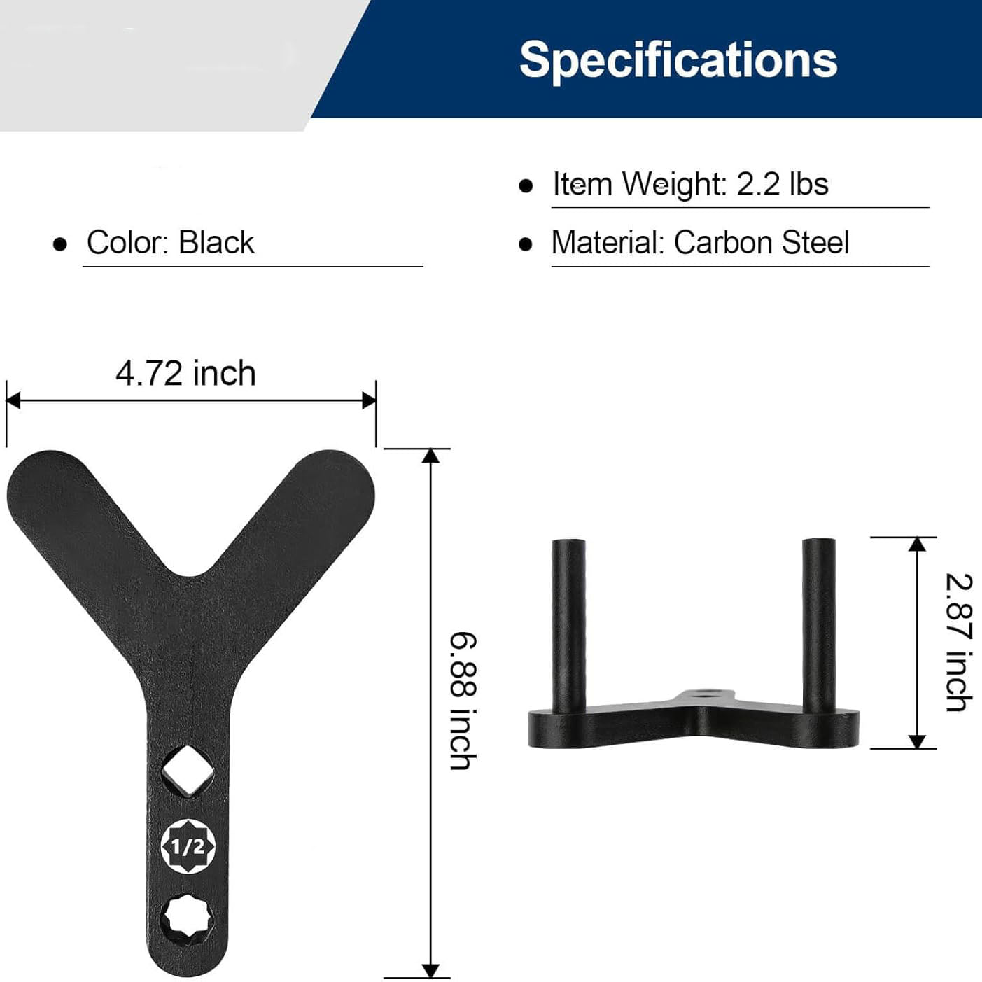 Lower Control Arm Puller Tool – Suspension Bushing Removal Tool, Compatible with 1/2-Inch Drive Breaker Bar