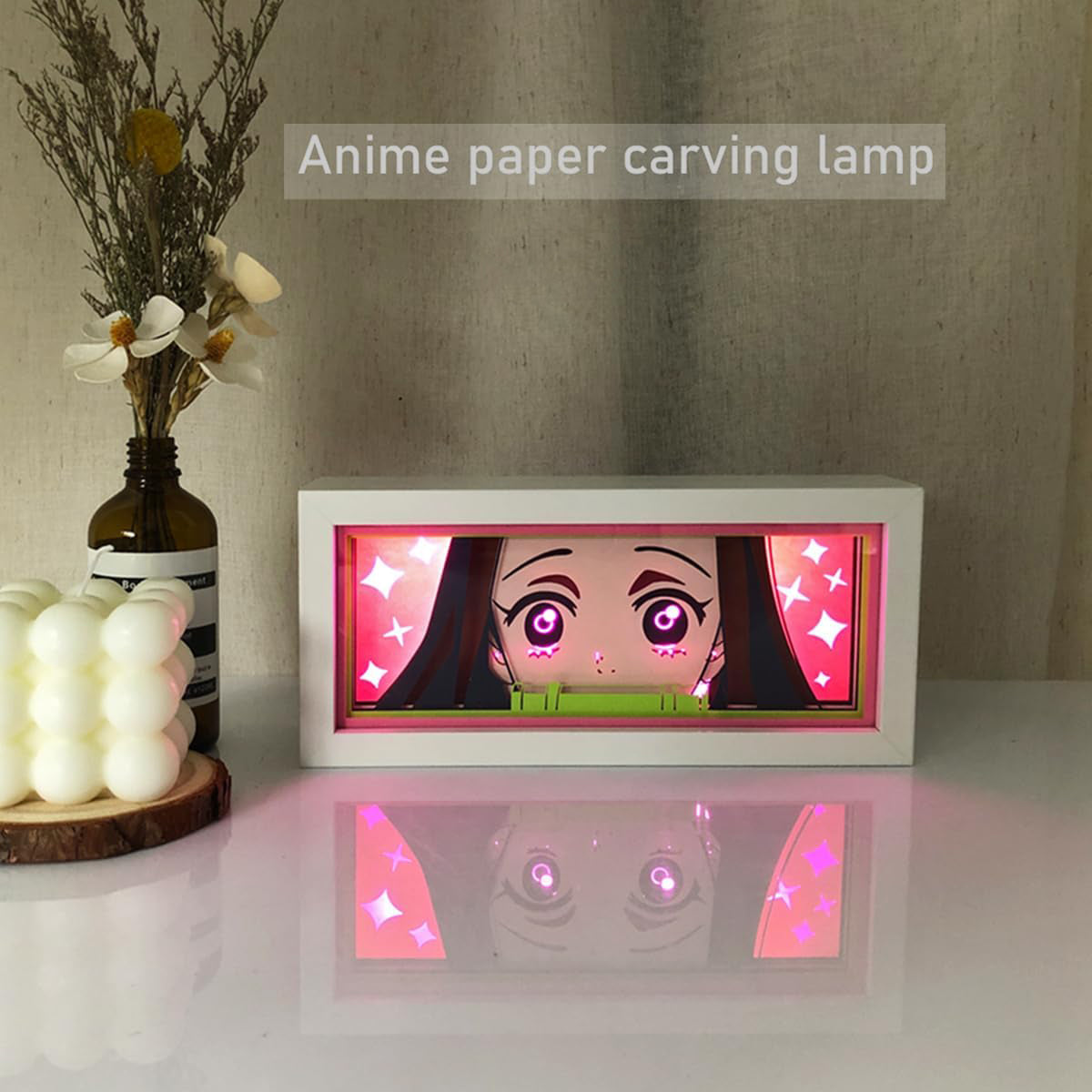 Anime Shadow Box RGB LED Light | Multicolor Paper Cut-Out Animation Light