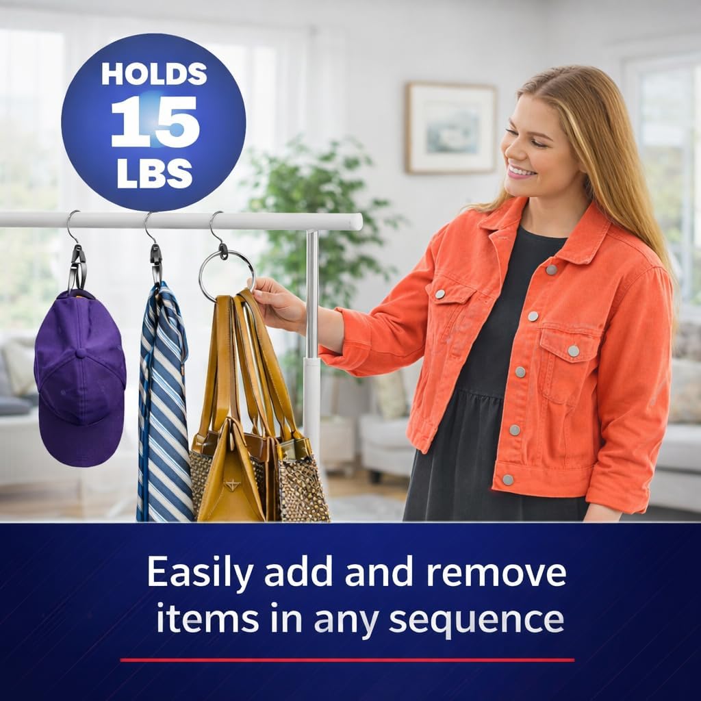 Multifunctional Rollable Hanger | Space-Saving Organizer for Belts, Hats, Scarves