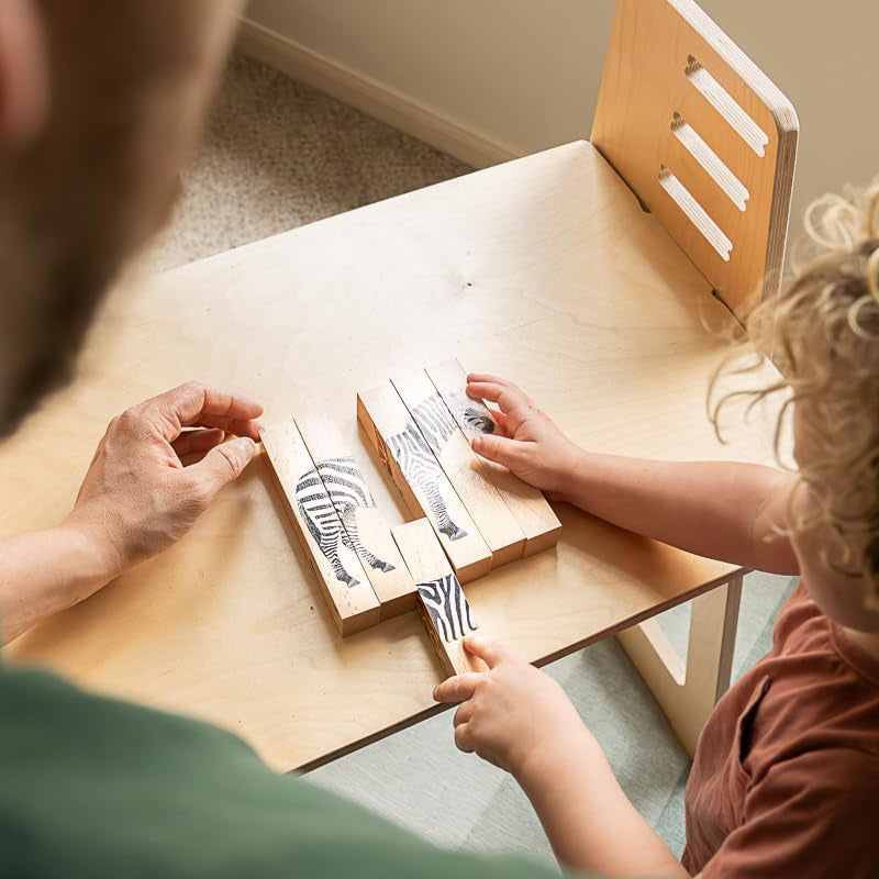 Wooden Animal Chunky Puzzles for Toddlers 2 Plus Years