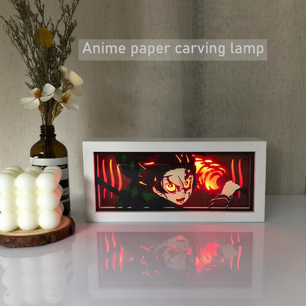 Anime Shadow Box RGB LED Light | Multicolor Paper Cut-Out Animation Light