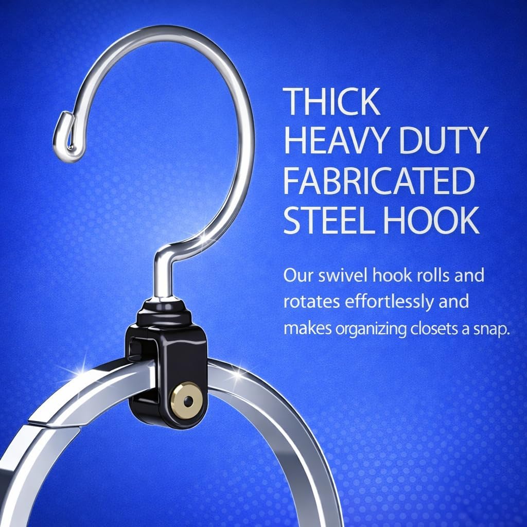 Multifunctional Rollable Hanger | Space-Saving Organizer for Belts, Hats, Scarves