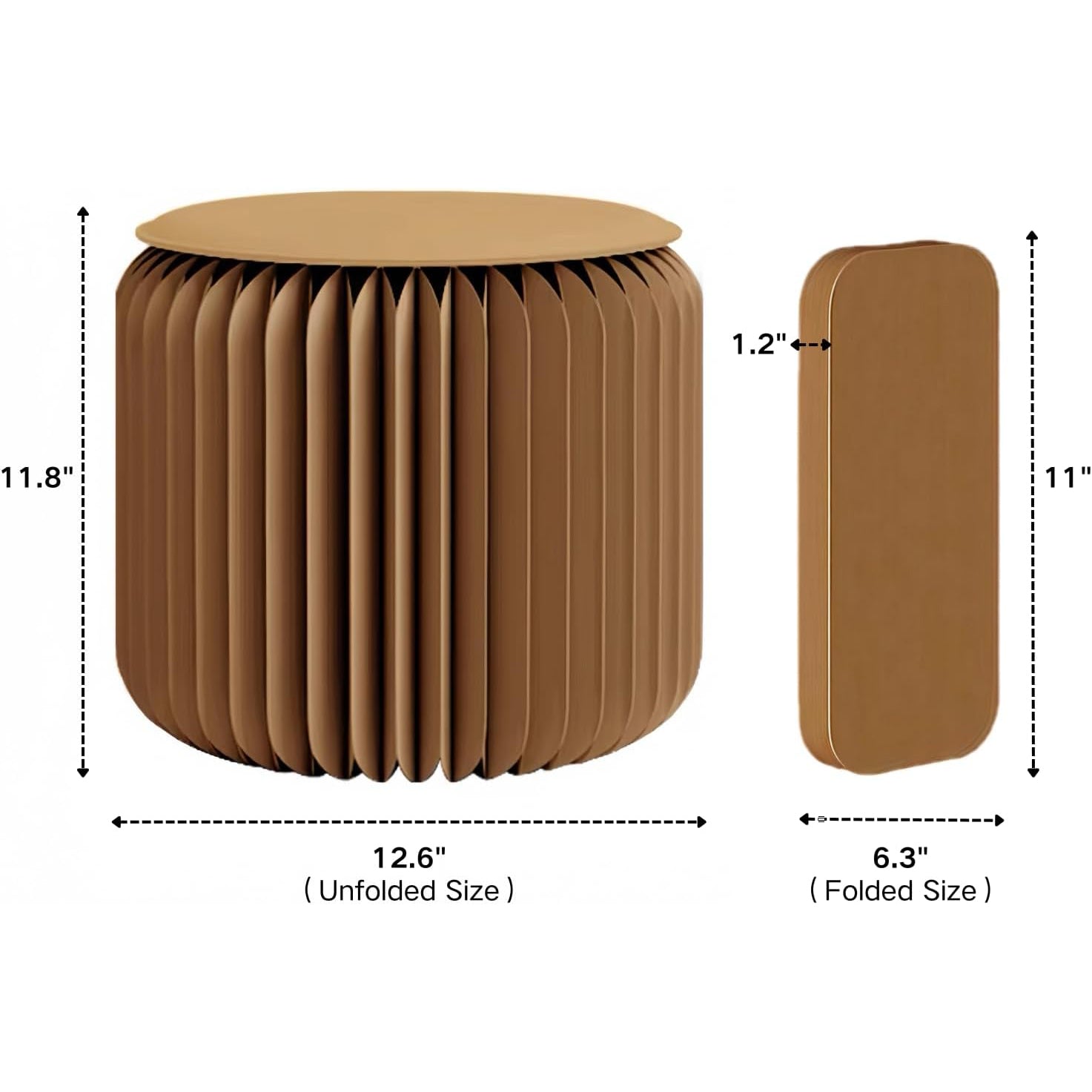Folding Stool – Eco-Friendly Kraft Paper Honeycomb Design
