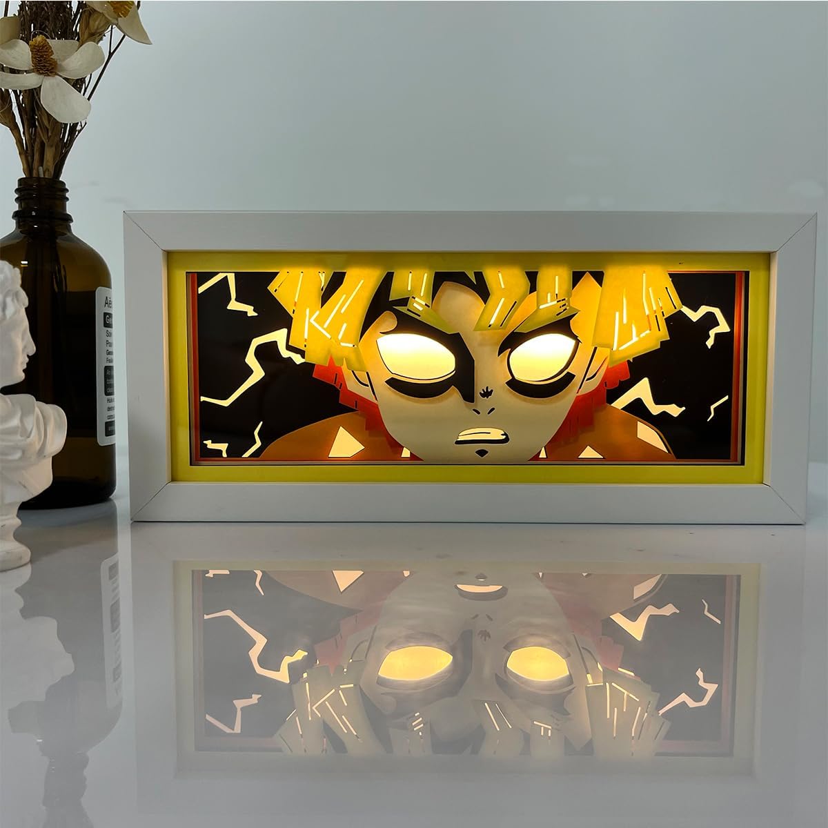 Anime Shadow Box RGB LED Light | Multicolor Paper Cut-Out Animation Light