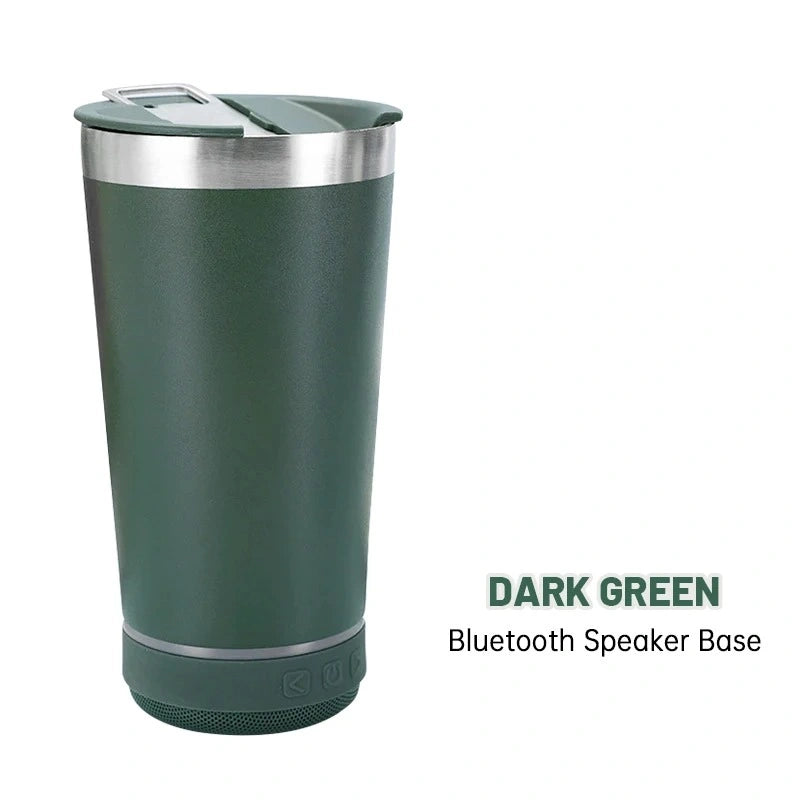 16oz Insulated Tumbler & Bluetooth Speaker for Music on the Move