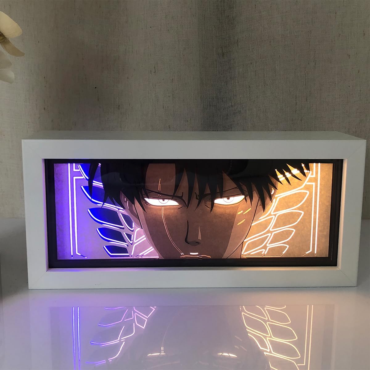 Anime Shadow Box RGB LED Light | Multicolor Paper Cut-Out Animation Light