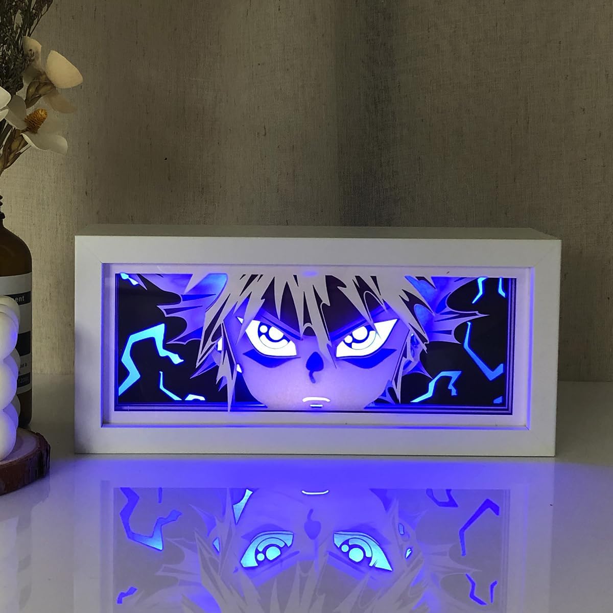 Anime Shadow Box RGB LED Light | Multicolor Paper Cut-Out Animation Light
