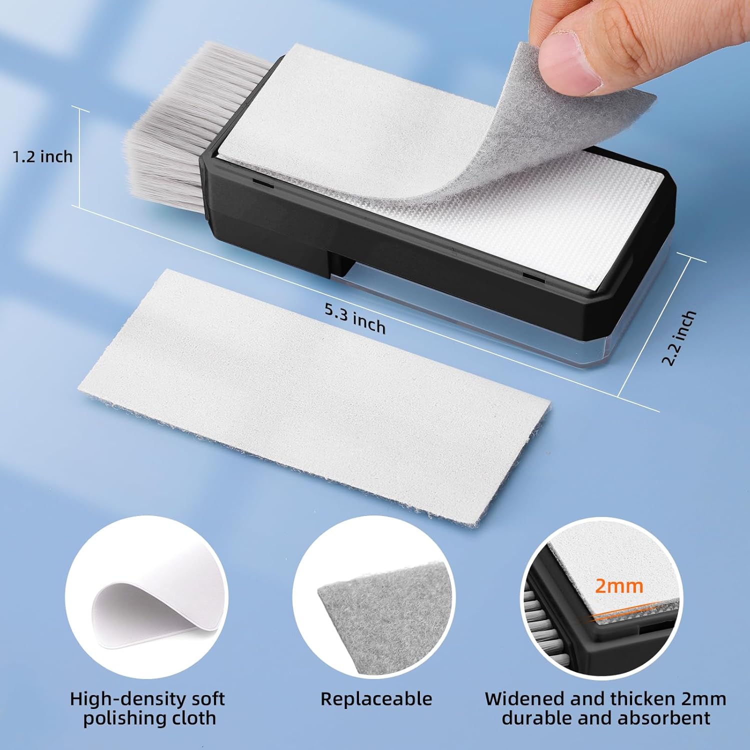 Multifunctional computer screen cleaning brush tool