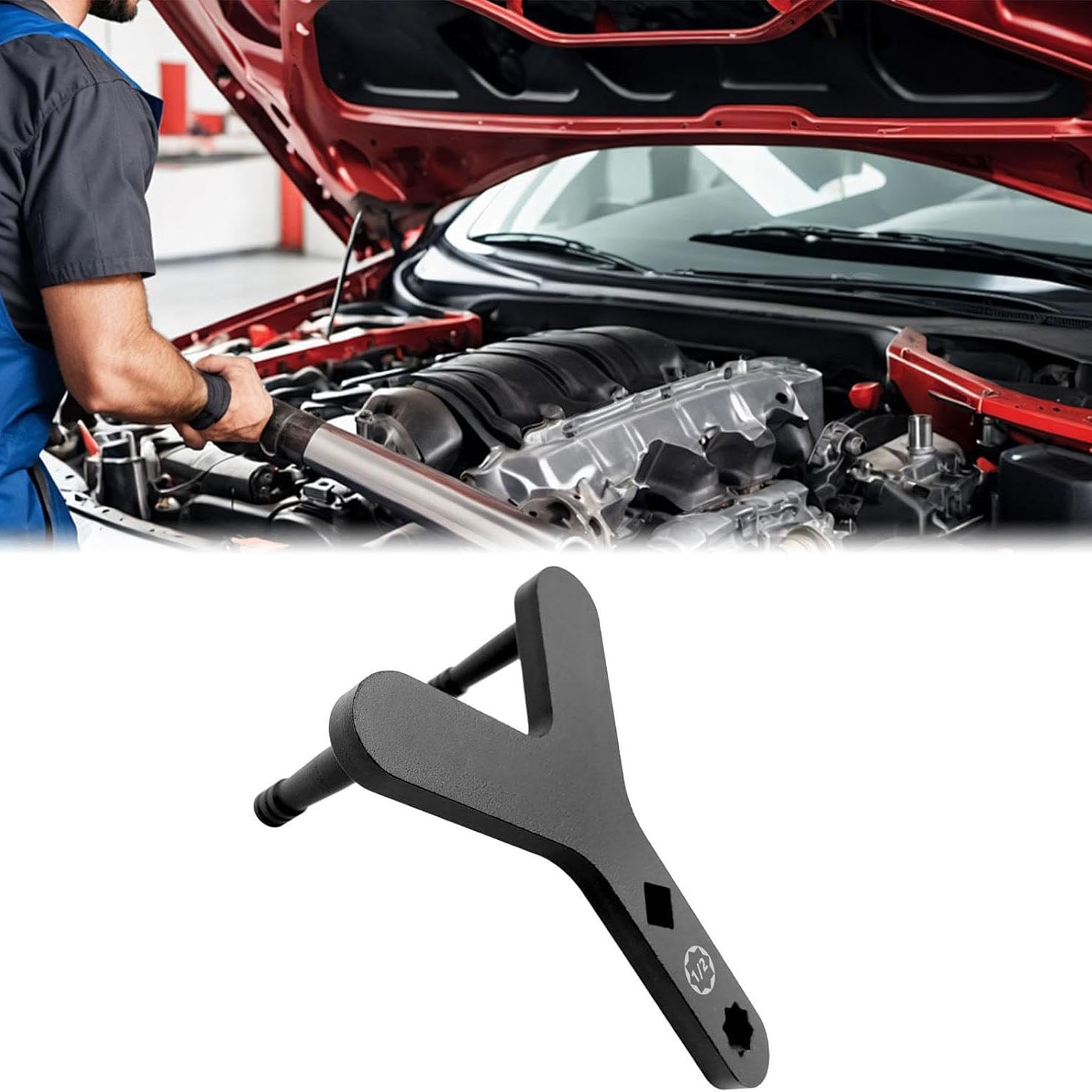 Lower Control Arm Puller Tool – Suspension Bushing Removal Tool, Compatible with 1/2-Inch Drive Breaker Bar