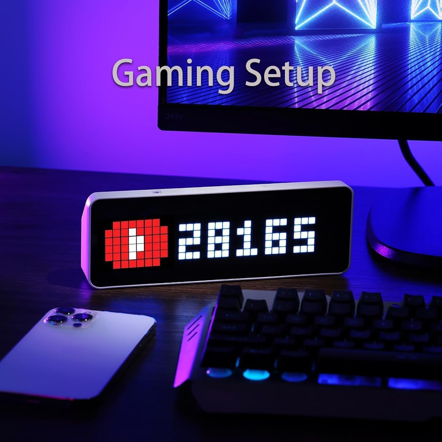 Smart Pixel Clock – 8Bit Art Aesthetics Digital Display with Multi-Functional Features