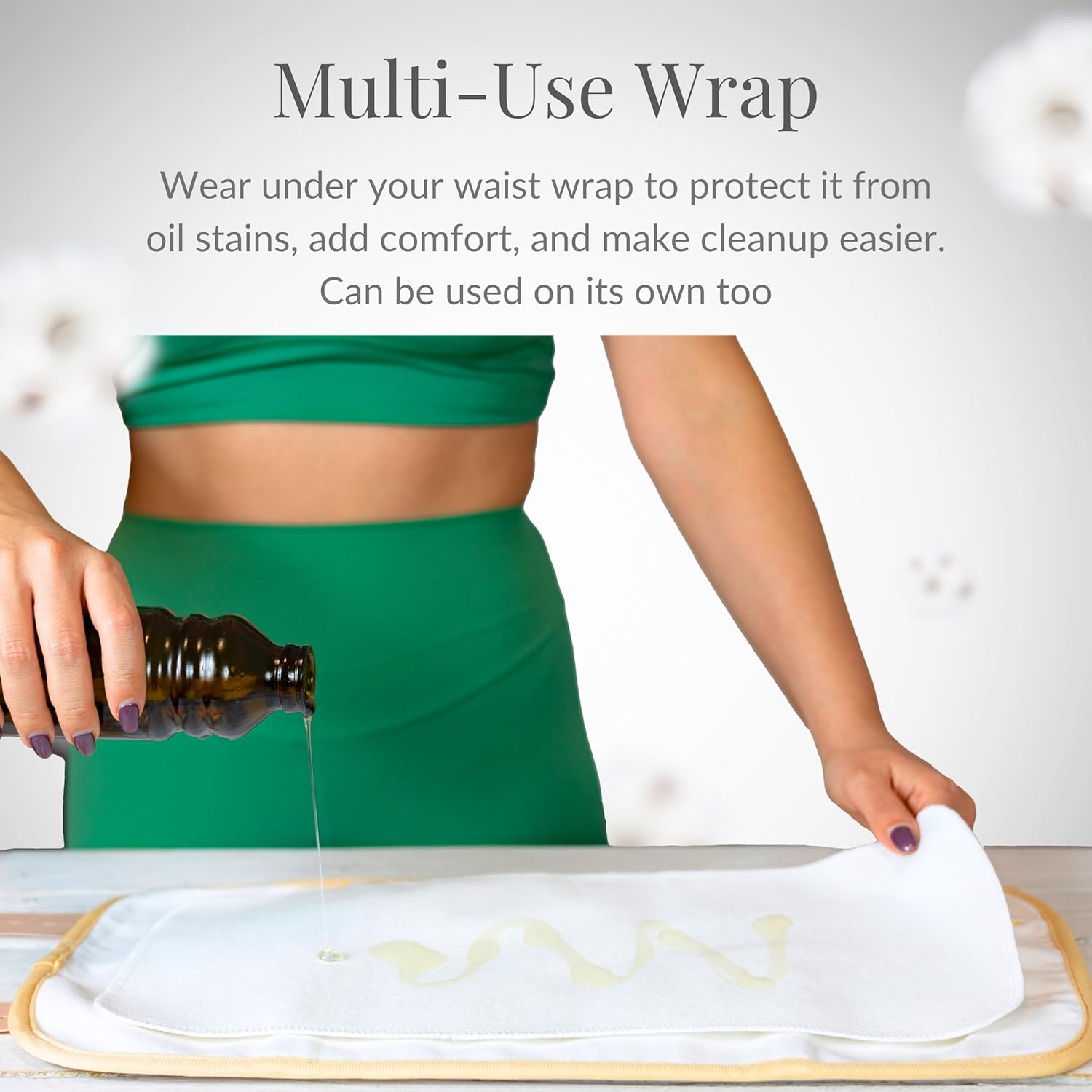 Reusable Castor Oil Packs - Organic Cotton , 6 Pieces, for Abdomen