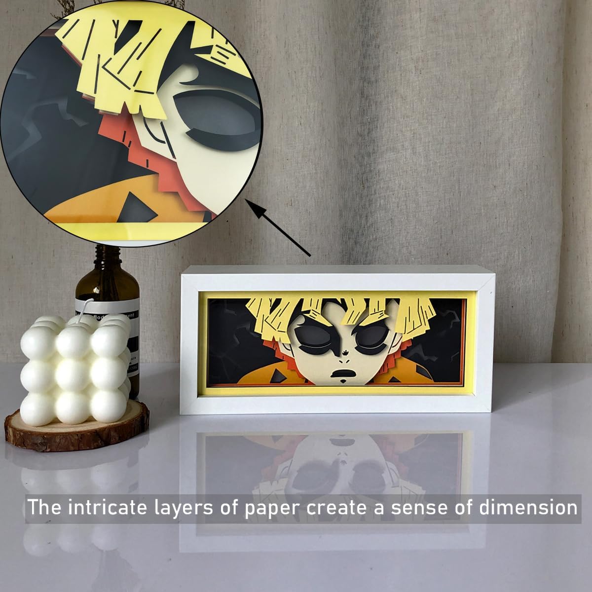 Anime Shadow Box RGB LED Light | Multicolor Paper Cut-Out Animation Light