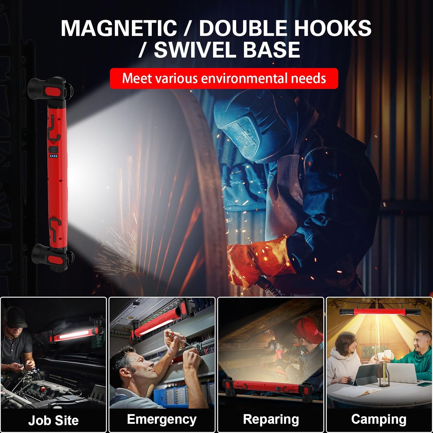 High-Brightness Under Hood Light – Rechargeable LED for Precision Repairs