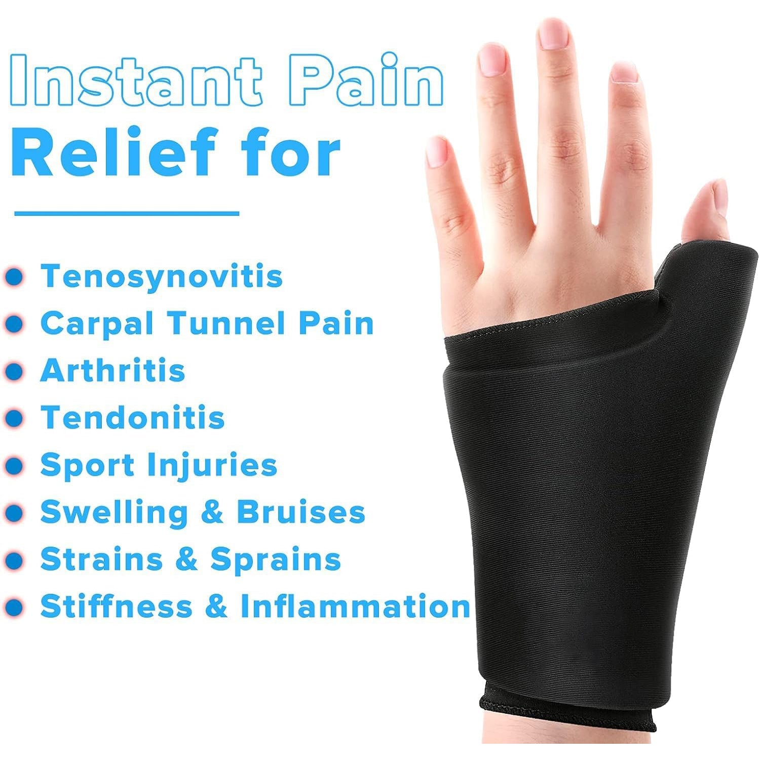 Wearable Thumb & Wrist Ice Pack | Reusable Cold & Heat Therapy for Pain Relief