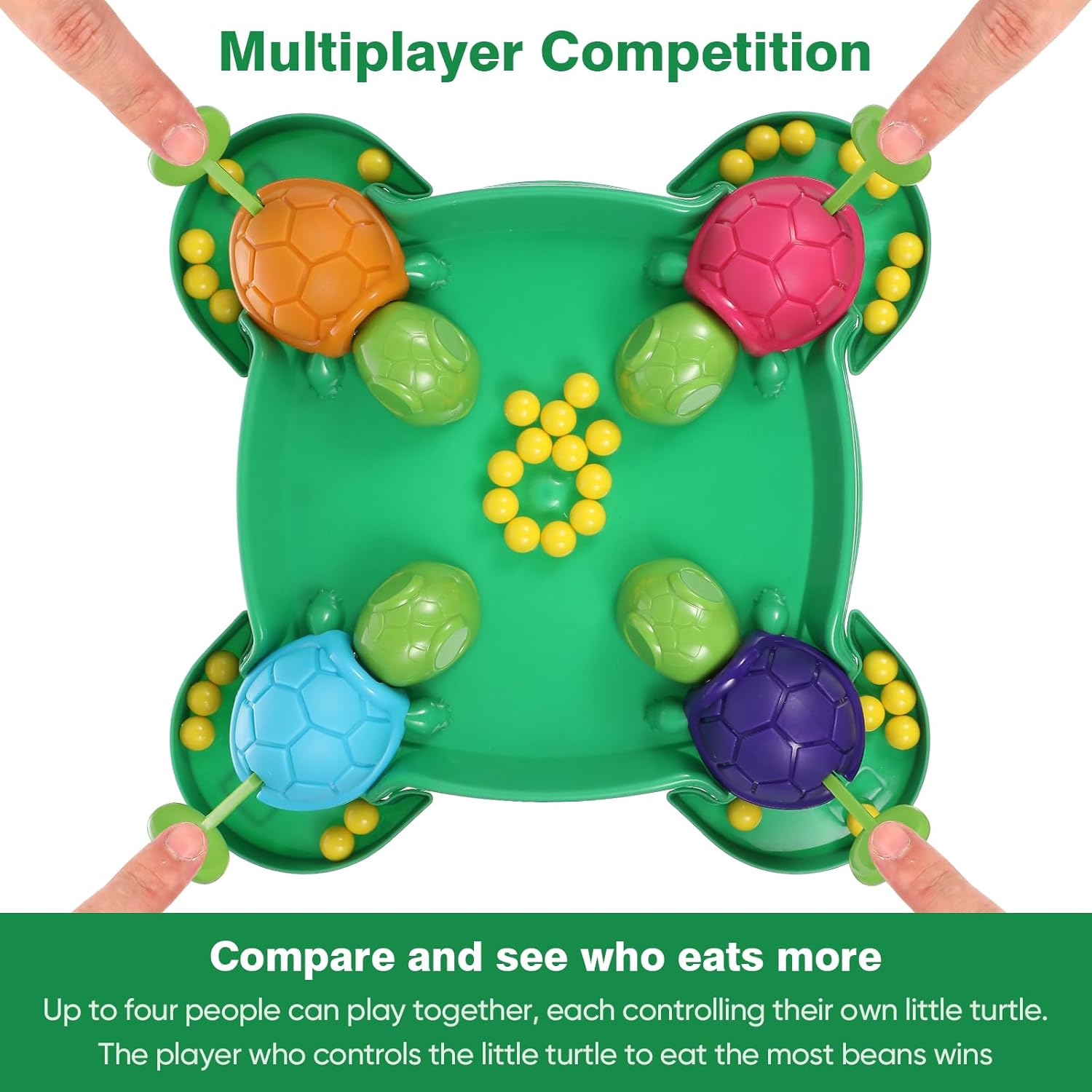 Turtle Board Game – Hungry Board Game for Kids, Table Bean Chessboard Pre