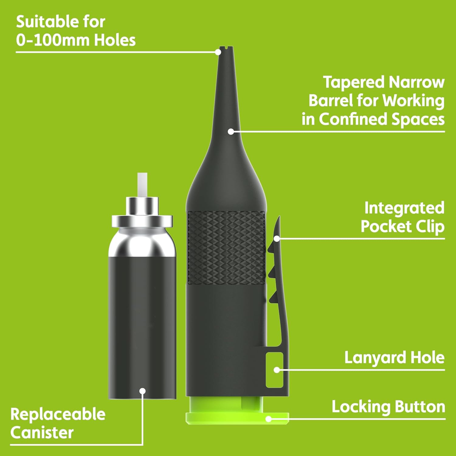 Deep Hole Chalk Marker – 100mm Range for Construction & DIY