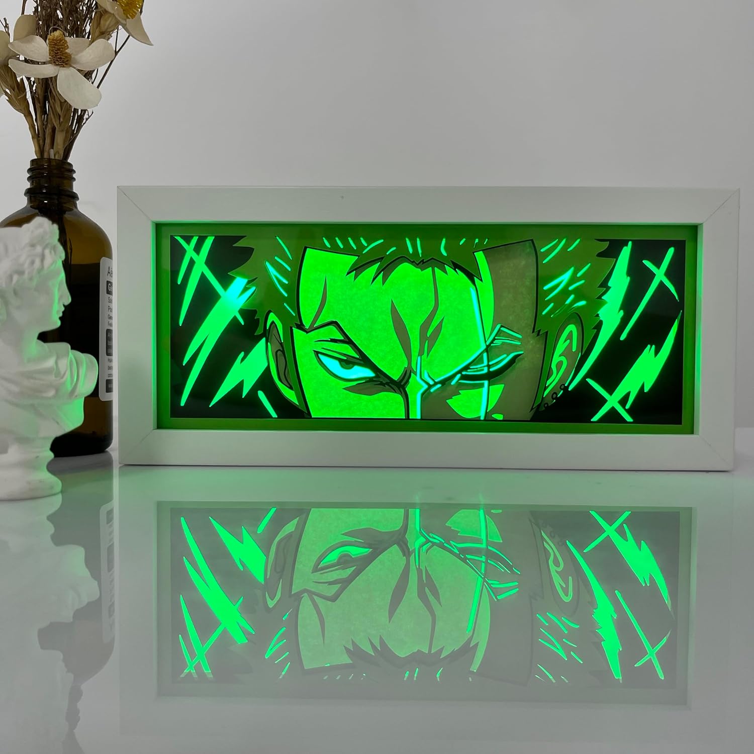 Anime Shadow Box RGB LED Light | Multicolor Paper Cut-Out Animation Light