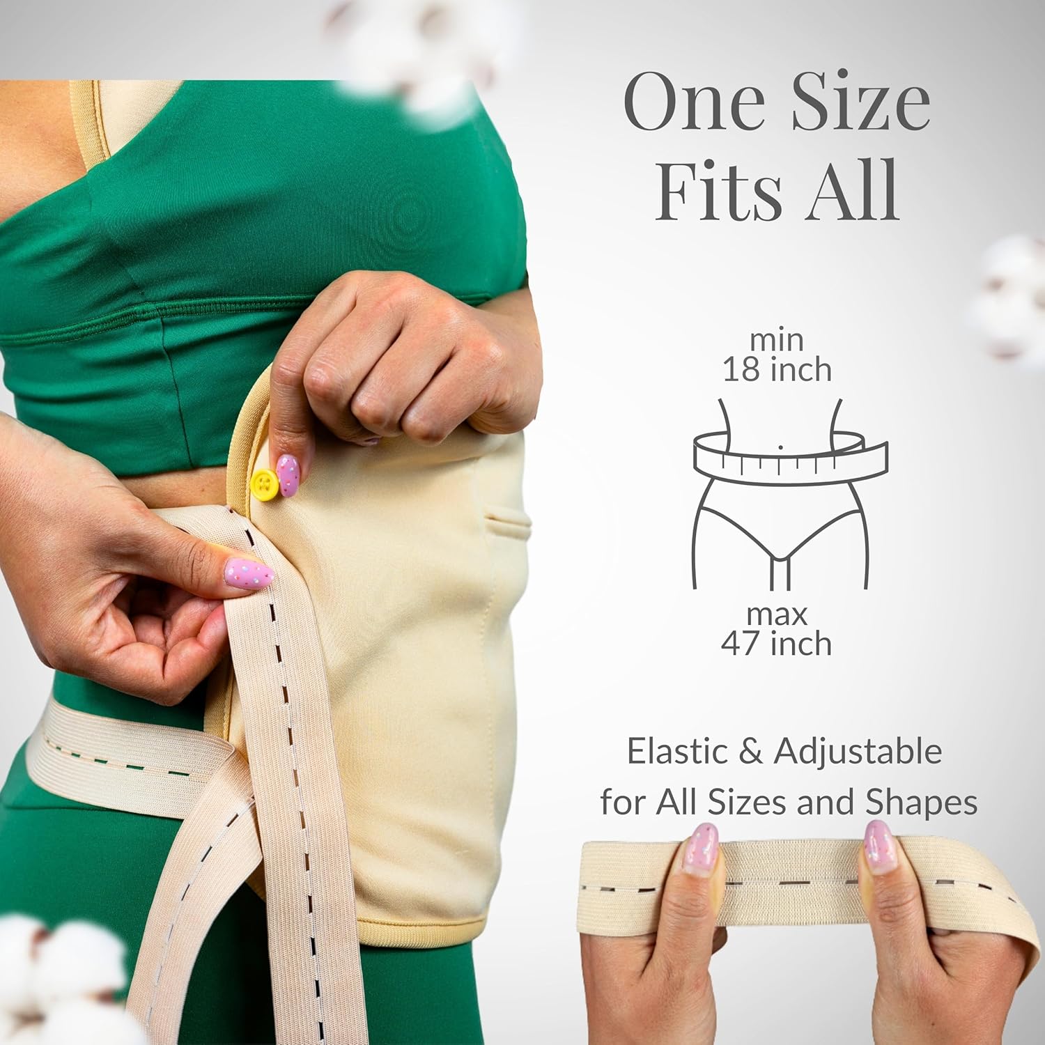 Reusable Castor Oil Packs - Organic Cotton , 6 Pieces, for Abdomen