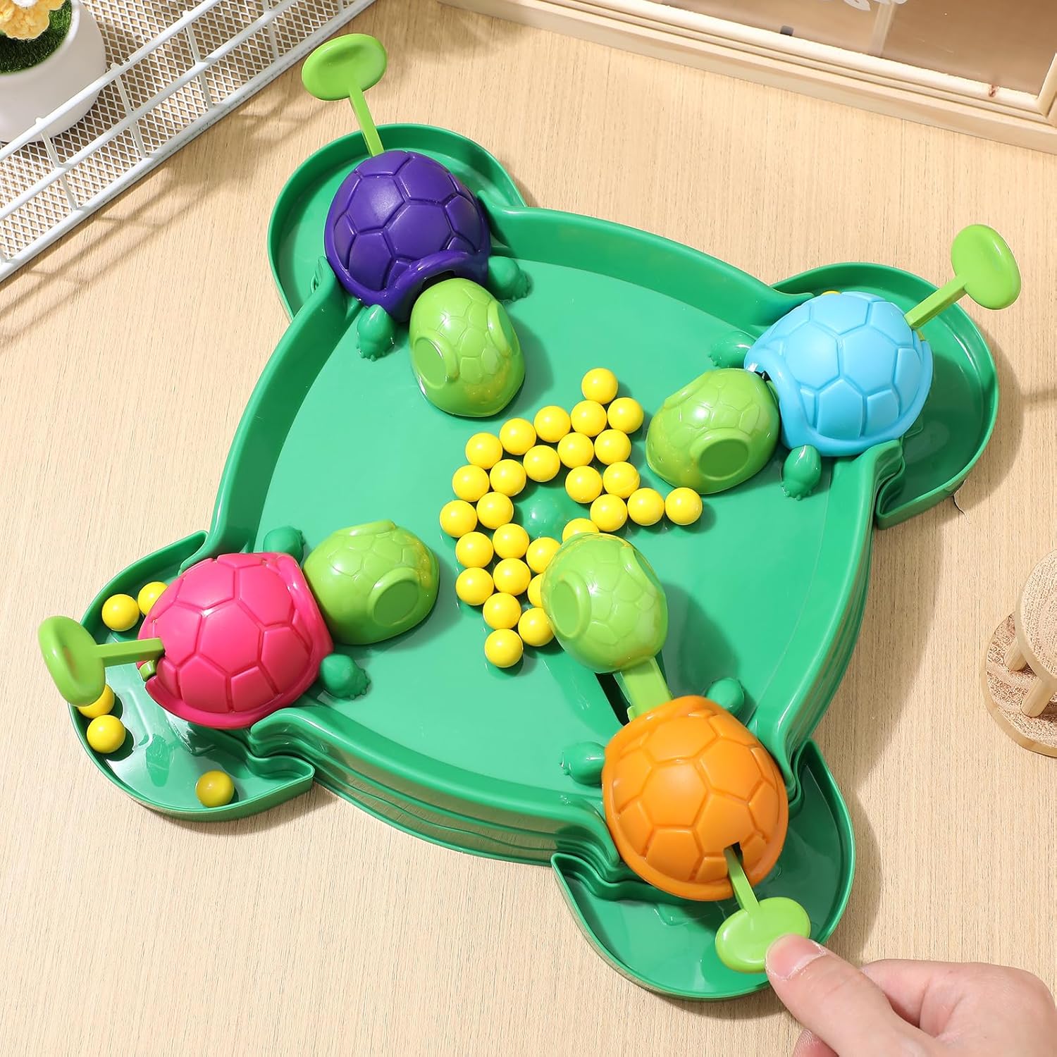 Turtle Board Game – Hungry Board Game for Kids, Table Bean Chessboard Pre