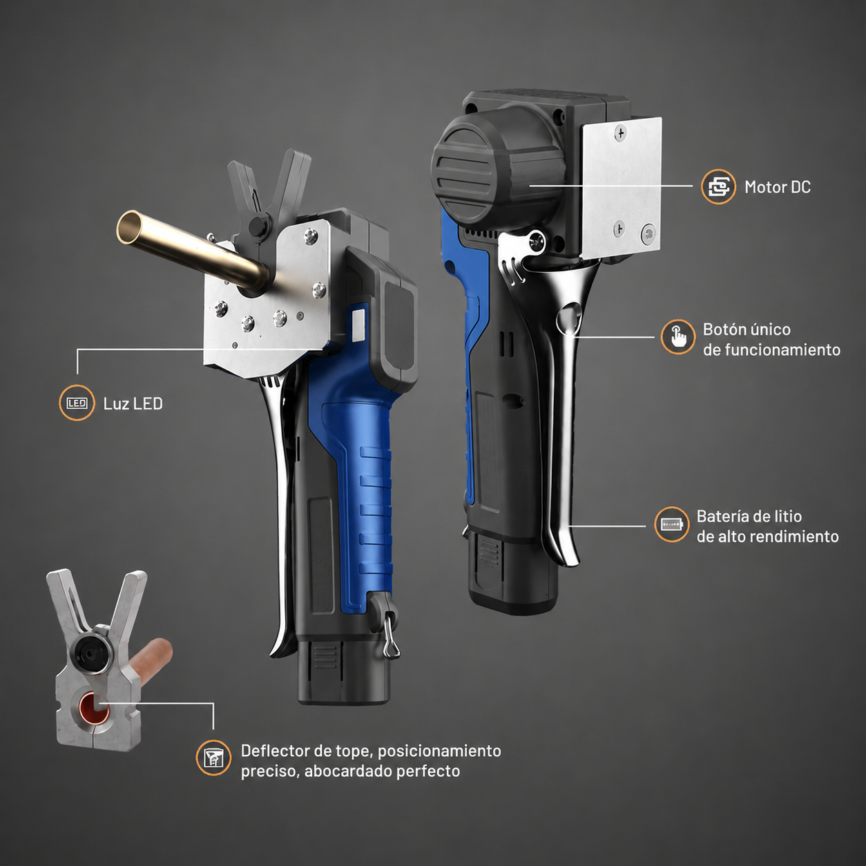 Electric Hydraulic Flaring Tool – Portable Copper Tube Flaring Kit for HVAC & Refrigeration Work