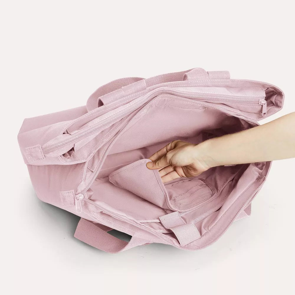 Tote Bag Laptop Tote Bag Yoga Bag – Top Handle Handbag with Yoga Mat Buckle for Sports