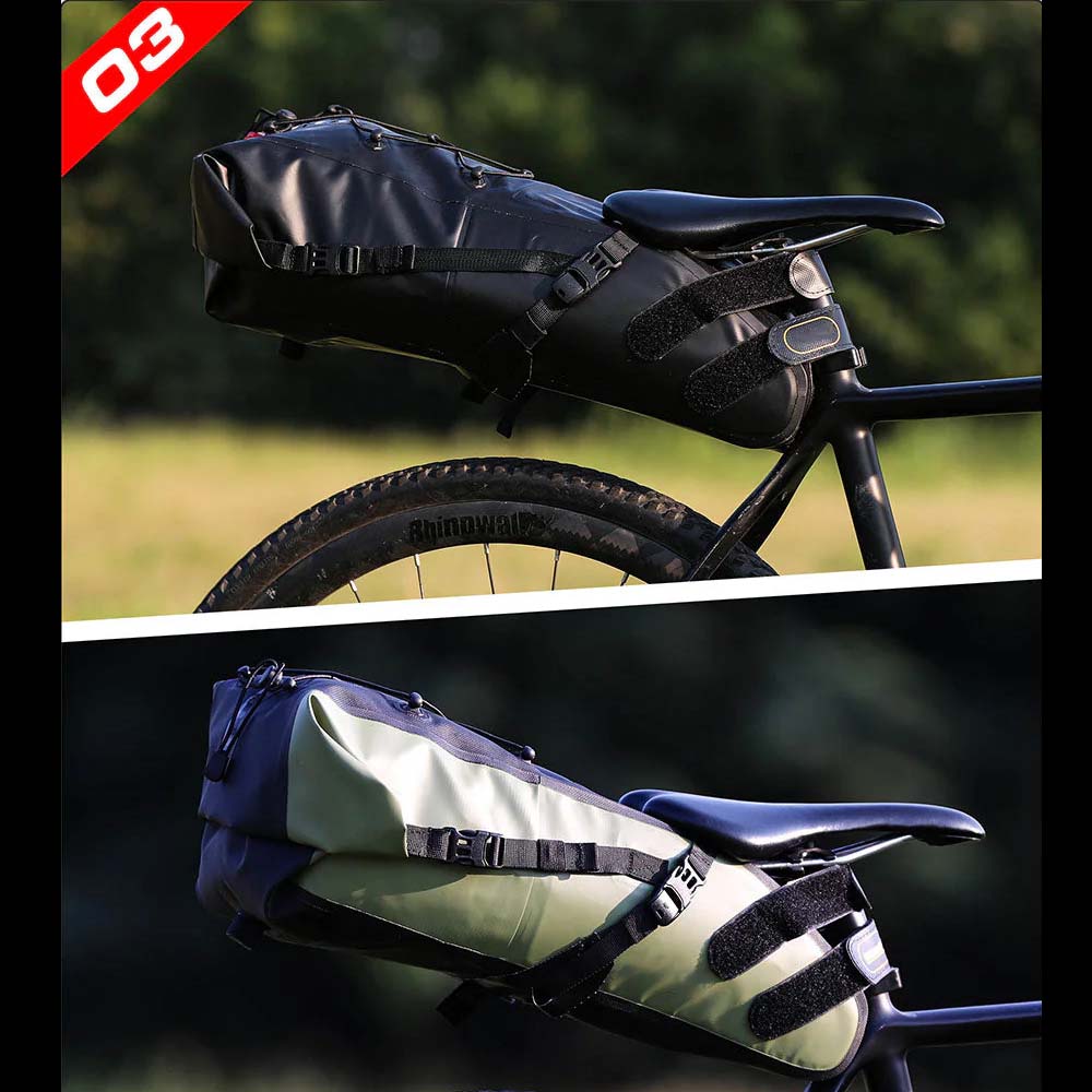 Pack More, Ride Longer，Waterproof Bicycle Tail Bag with Ample Storage Space