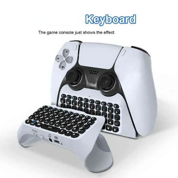 Wireless Keyboard for Controller – Bluetooth External Keyboard with Voice Chat Function