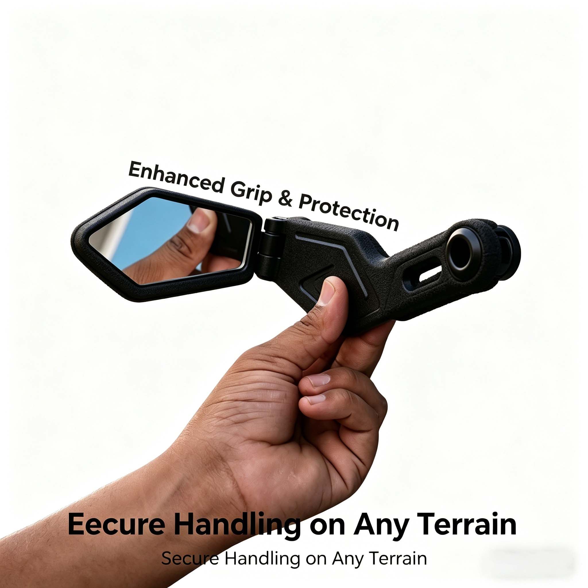 All-Bike Handlebar Lever Guard with Mirror – Safe Riding Made Easy