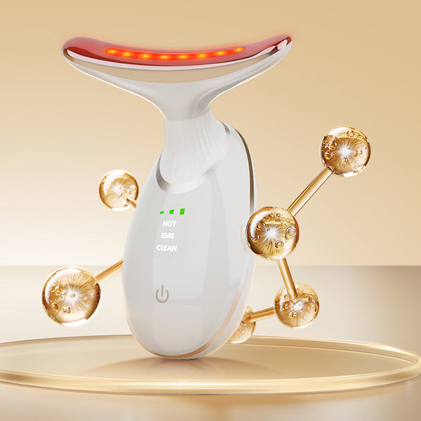 7-Color LED Facial Therapy Device, 3-in-1 Skin Care Tool for Wrinkle Reduction, Anti-Aging