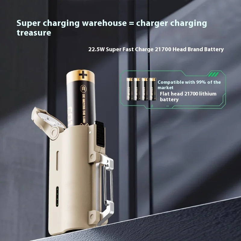 Pocket-Sized 2-in-1 Charger & Power Bank – Instant Power On the Go