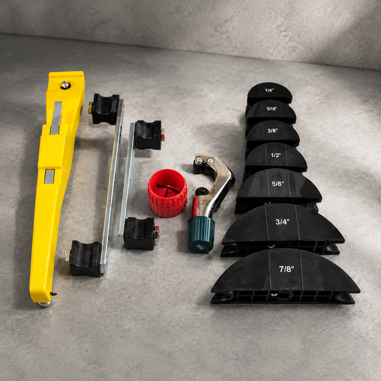 7-in-1 Multi-Size Tube Bender Kit – Precision Pipe Bending Tool Set