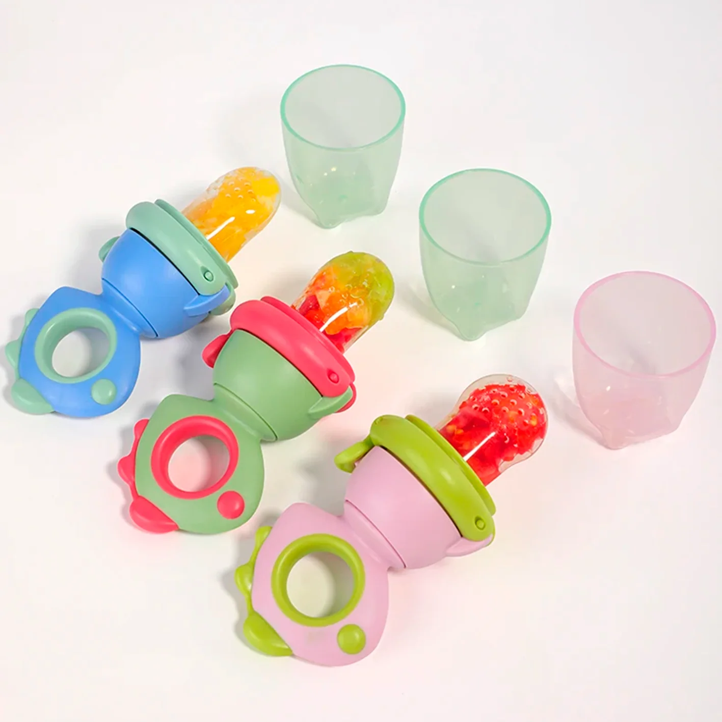 Three types of baby food nipples are available