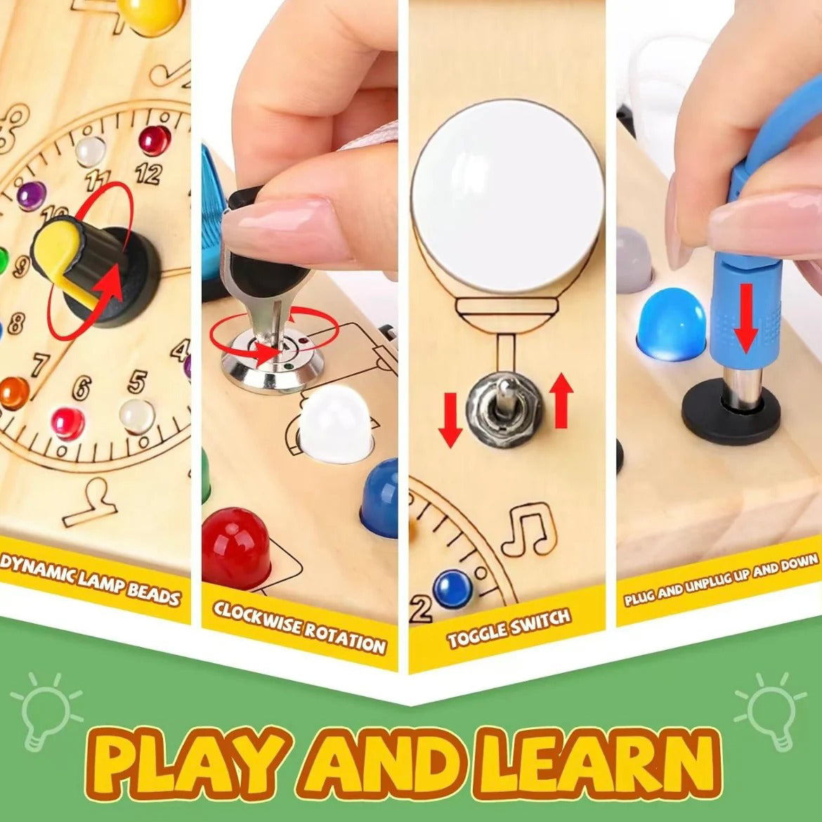 23 LED Busy Board for Toddlers – Interactive Learning & Sensory Play Toy