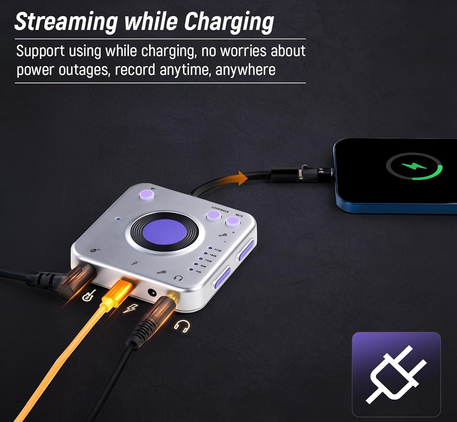 Compact Guitar Audio Interface – Plug, Play & Create Anywhere