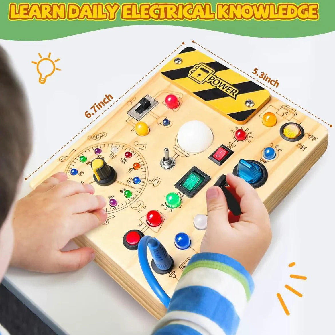 23 LED Busy Board for Toddlers – Interactive Learning & Sensory Play Toy