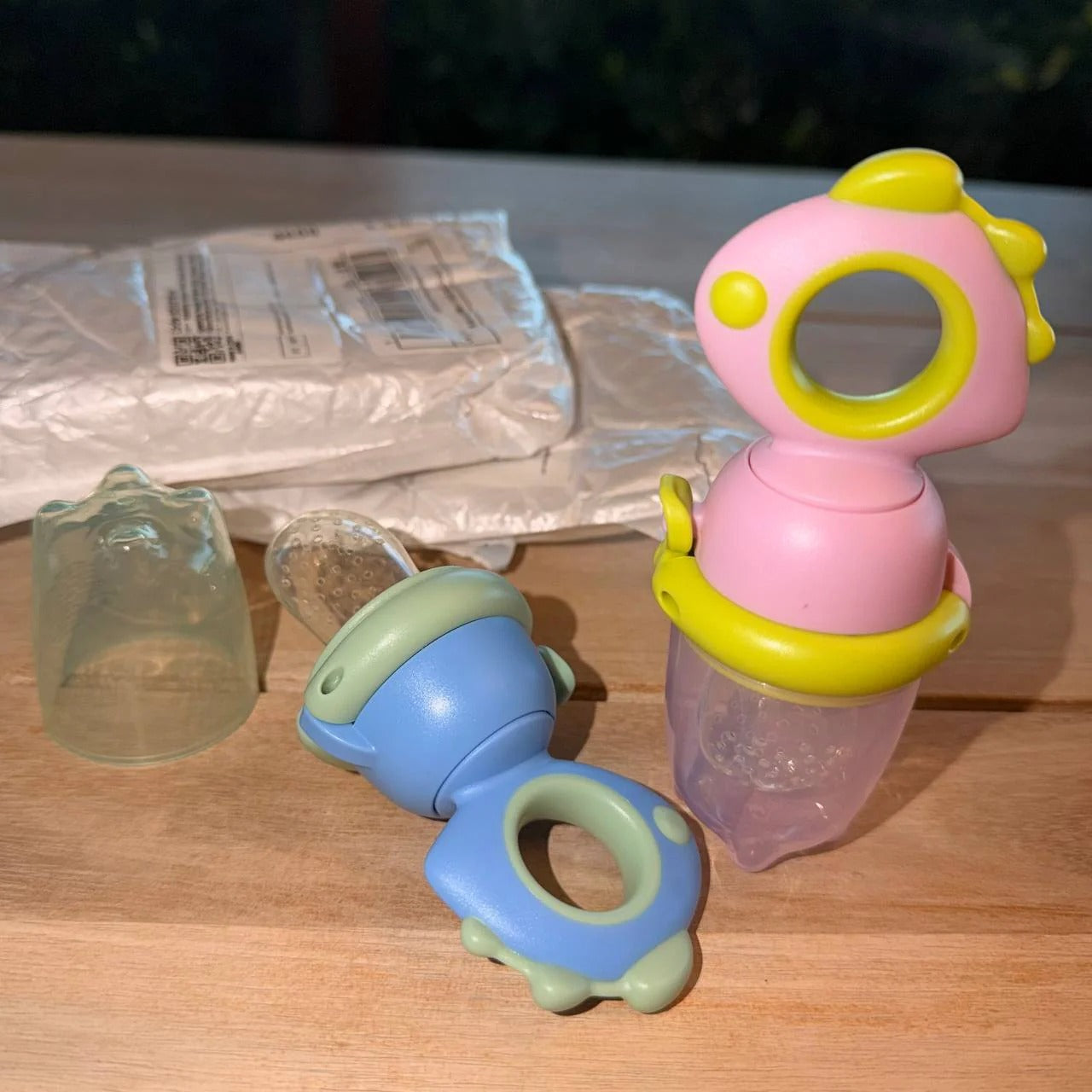 Three types of baby food nipples are available