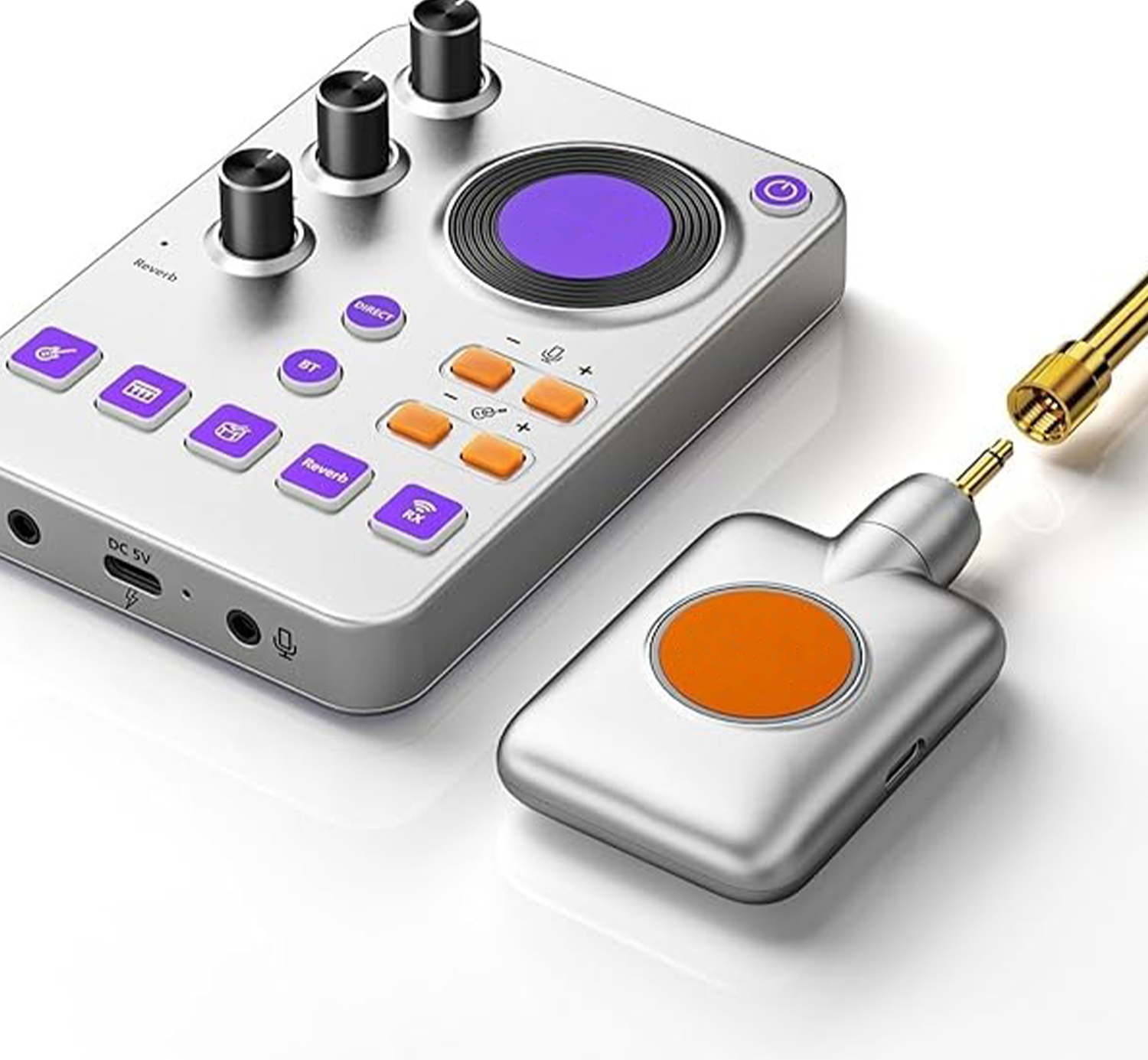 Compact Guitar Audio Interface – Plug, Play & Create Anywhere