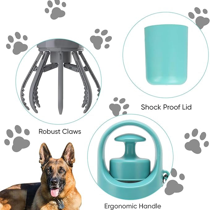 Hands-Free Portable Dog Poop Scooper – No-Touch, Odor-Sealing Cleanup Tool for Stress-Free Walks