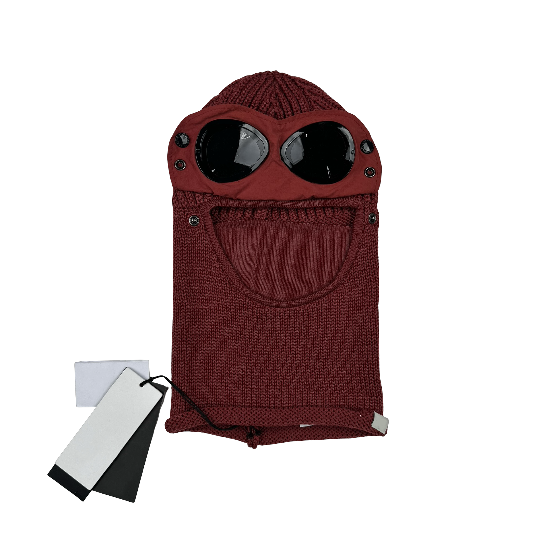 Elegant Wine Red Wool Goggles – Fashionable Cold-Weather Shield