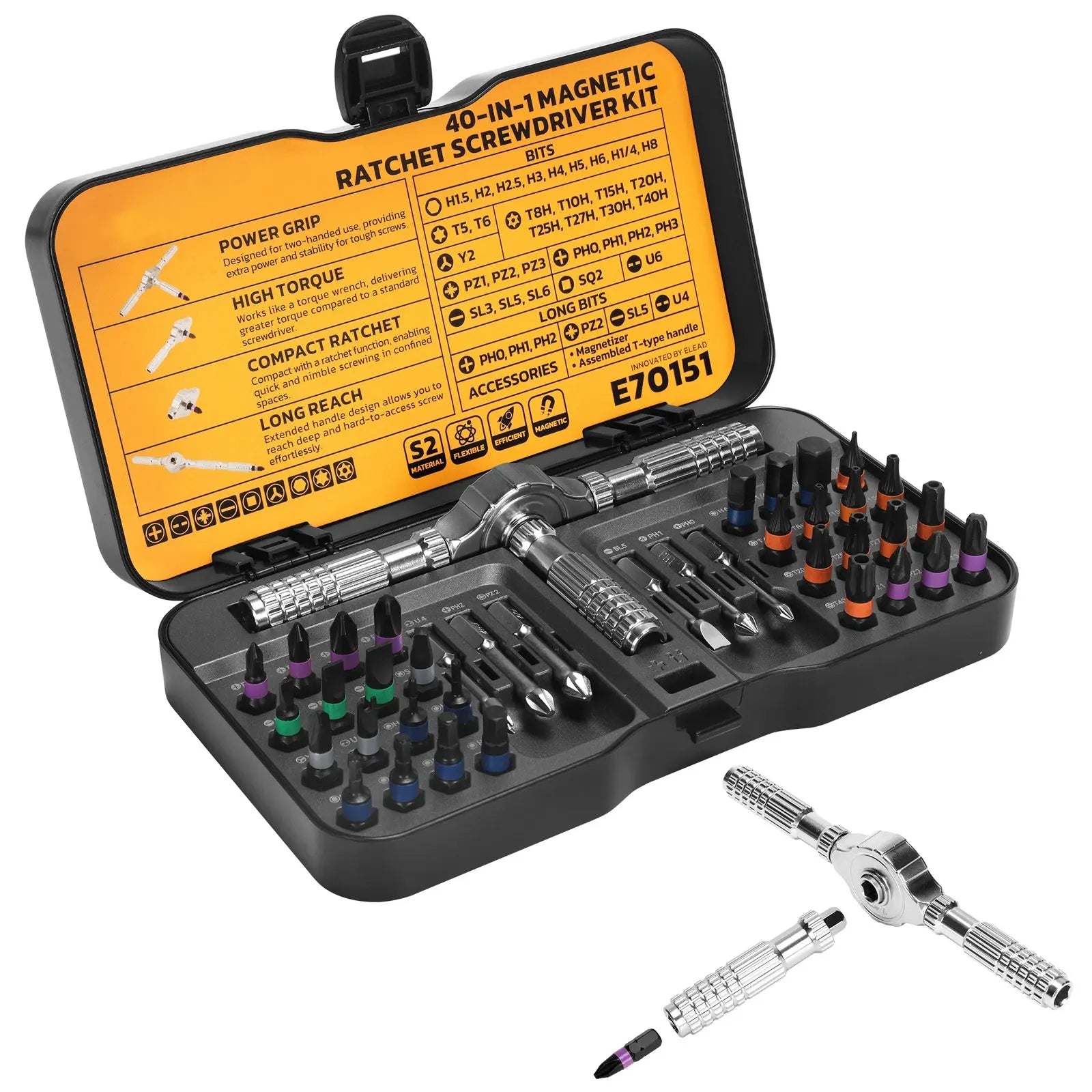 40-in-1 Magnetic Screwdriver Kit – Fast, Precise & Effortless Repairs